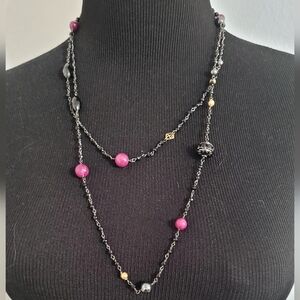 David Yurman Two-Tone Multistone Bijoux 48" Long Necklace